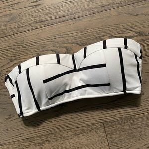 Seafolly Striped Bandeau Bikini Top